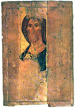 Christ the Redeemer. Zvenigorod Tier. Andrei Rublev